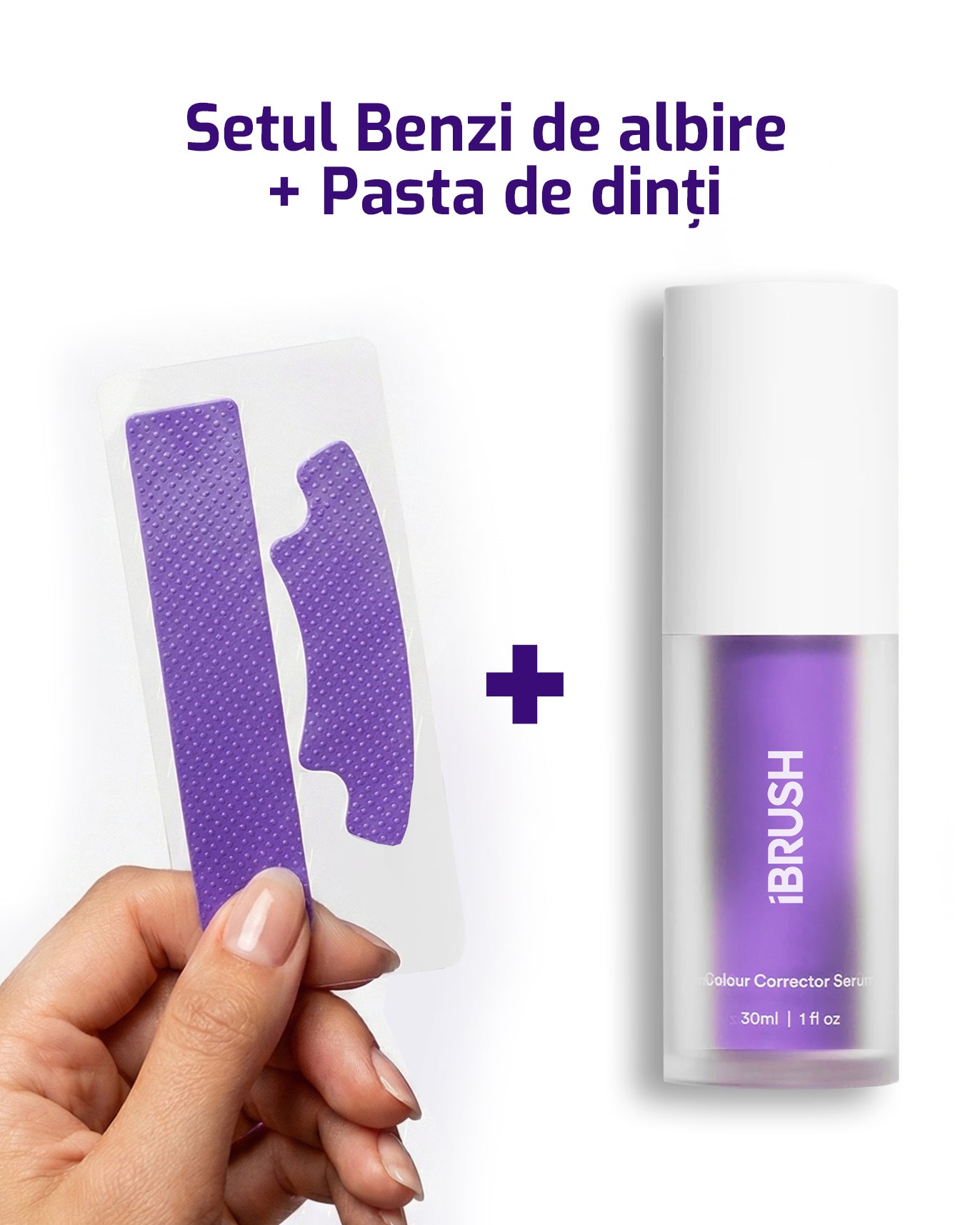 Set Benzi de albire + Pastă de albire a dinților